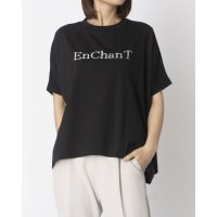 EGLANTINE/エグランティーヌ EGLANTINE ロゴプリント半袖フレアカットソー/508237272