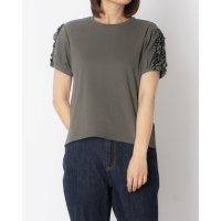 EGLANTINE/エグランティーヌ EGLANTINE 袖フリル付半袖カットソー/508237276