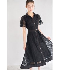 tocco closet/トッコクローゼット tocco closet ベルト付きレース切り替えシャツワンピース/508237384