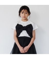 branshes/【b.+A】金子綾/リボンドッキング半袖Tシャツ/508237401