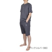 Universal/フクスケ fukuske 福助 【Colantotte：ACTIVE】ルームウェア 無地 ワンポイント 上下セット ラグラン半袖 ハーフパンツ (HRT－600/508237425
