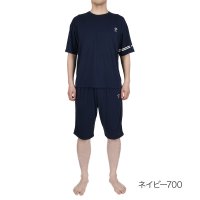 Universal/フクスケ fukuske 福助 【Colantotte：ACTIVE】 ルームウェア 無地 ワンポイント 上下セット 半袖 ハーフパンツ (HRT－6002)紳/508237426