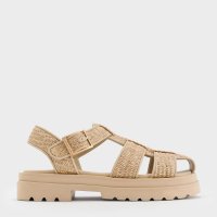 CHARLES & KEITH/ラフィア ケージサンダル/508237599