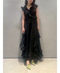 LILY BROWN/ラッフルフリルフレアワンピース/508237627