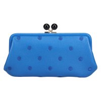 perche/ペルケ perche 財布 長財布 レディース 本革 がま口 ドット グリーン イエロー ゴールド シルバー 08－06－03561/507980391