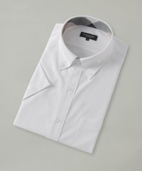 BLACK LABEL CRESTBRIDGE/トリコットカラミ調ハーフボタンダウンシャツ/508102013