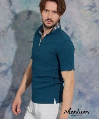 HIDEAWAYS NICOLE/【WEB限定】ランダムテレコショートレギュラーカラーポロシャツ/508128464