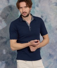 HIDEAWAYS NICOLE/【WEB限定】ランダムテレコショートレギュラーカラーポロシャツ/508128464