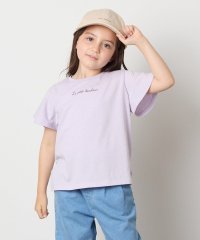 a.v.v(KID'S)/[100－160]【WEB限定/接触冷感】フレアスリーブプチロゴTシャツ/508149019