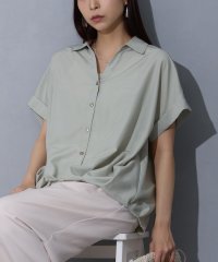 NICOLE white/裾タックブラウス/508206436
