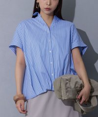 NICOLE white/裾タックブラウス/508206436