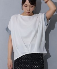 NICOLE white/裾タックTEE/508206438