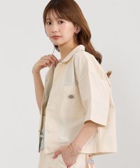 NICOLE CLUB/【Dickies】オープンカラークロップドシャツ/508206443