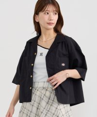 NICOLE CLUB/【Dickies】オープンカラークロップドシャツ/508206443