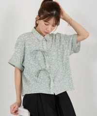 NICOLE CLUB/フロントリボンブラウス/508206444