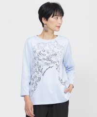 EVEX by KRIZIA/【WEB・一部店舗限定】【接触冷感】【ウォシャブル】パンサーエンブロイダリー七分袖カットソー/508213590