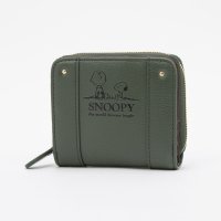 PEANUTS/ピーナッツ PEANUTS 財布 レディース 2つ折り 人気 キャラクター スヌーピー SNOOPY 型押し ラウンドファスナー/508228088