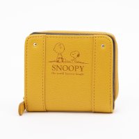 PEANUTS/ピーナッツ PEANUTS 財布 レディース 2つ折り 人気 キャラクター スヌーピー SNOOPY 型押し ラウンドファスナー/508228088