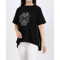 Anna Nicola/アンナニコラ Anna Nicola モチーフ刺繍半袖Tシャツ/508234907
