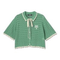 MARY QUANT/マリークワント MARY QUANT レトロロゴクロッシェポロ カーディガン/508235060