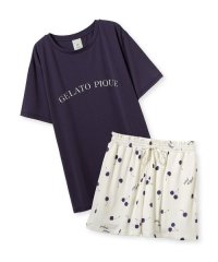 gelato pique/【接触冷感】モチーフ4柄ワンポイントTシャツ&ショートパンツセット/508237651