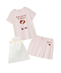 gelato pique/【ラッピング済み】COOLレーヨンデザートロゴTシャツ&ショートパンツSET/508237659