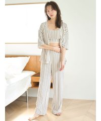 SNIDEL HOME/ストライプカットロングパンツ/508237677