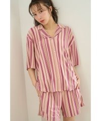 SNIDEL HOME/ストライプカット開襟シャツ/508237678