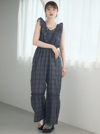 RETRO GIRL/レトロガール RETRO GIRL ギャザーフリルサロペット/508238079