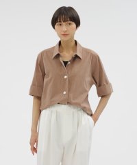 MARGARET HOWELL/MELANGE COTTON POPLIN SHIRT/508238327