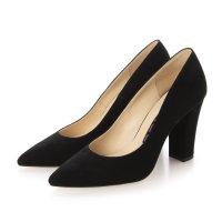 COMEX/コメックス COMEX ヒール9cm チャンキーヒール ポインテッドトゥ 本革 パンプス/508238528