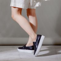 ALL BLACK/オールブラック ALL BLACK 【本革】【軽量】レザースリッポンシューズ/508238531