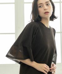 OPAQUE.CLIP/《5色展開》シアーフレアスリーブニット【洗濯機洗い可】/508238658