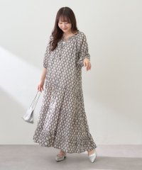 NICE CLAUP/OLIVE des OLIVE OUTLET/【インド綿100%】ボイルプリントワンピース/508238923
