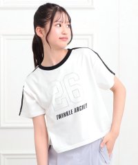 PINK-latte/ラインストーンナンバリングTシャツ/508239196