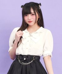 Secret Honey/シークレットハニー Secret Honey レースアップうさ耳半袖ブラウス/508239247