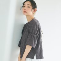 coca/コカ coca シャーリング5分袖ブラウス/508239497