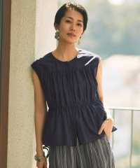 JIYU-KU /【カタログ掲載・洗える】シルクコットンローンフレンチスリーブ ブラウス/508239653