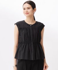 JIYU-KU(LARGE SIZE)/【カタログ掲載・洗える】シルクコットンローンフレンチスリーブ ブラウス/508239657
