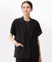 JIYU-KU(LARGE SIZE)/【カタログ掲載・セットアップ対応・接触冷感・UVカット・洗える】ライトリネンライクショートスリーブ ジャケット/508239666