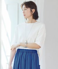 JIYU-KU /【接触冷感・UVカット】クレープストレッチプルオーバー ニットII/508239685