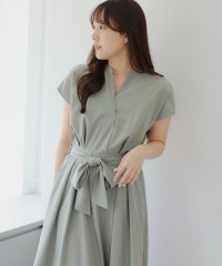 NICE CLAUP/OLIVE des OLIVE OUTLET/上品見え叶う、スキッパーフレンチタックワンピース/508239691