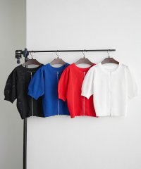 NICE CLAUP/OLIVE des OLIVE OUTLET/透かし編みWZIPカーディガン/508239692