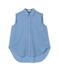 MACPHEE/ドビーストライプ ノースリーブレギュラーカラーシャツ/508239777