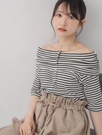 RETRO GIRL/レトロガール RETRO GIRL ワッフル2wayオフショルCT/508239798
