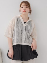 RETRO GIRL/レトロガール RETRO GIRL スキッパーメッシュCT/508239800