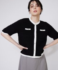 Maglie le cassetto/マーリエ ル カセット Maglie le cassetto 《大きいサイズ》ピンタック柄ニットジャケット/508239830
