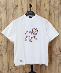 Schott/ショット Schott PIGMENT T－SHIRT FLOCKY BULLDOG ピグメント加工 フロッキーブルドッグ 半袖 Tシャツ 綿100％ コットン/508239942