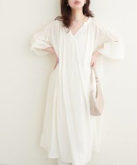 NICE CLAUP/OLIVE des OLIVE OUTLET/【natural couture】ハシゴレースギャザーワンピ/508239949