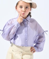 SHOO・LA・RUE(Kids) /【130－150cm】クロップドシアーシャツ/508239981